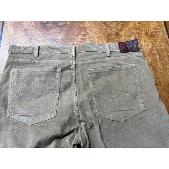 Vtg Dockers Corduroy Pants Slacks 38x34 Brown Khaki Flat Front Western Preppy - Picture 5 of 10